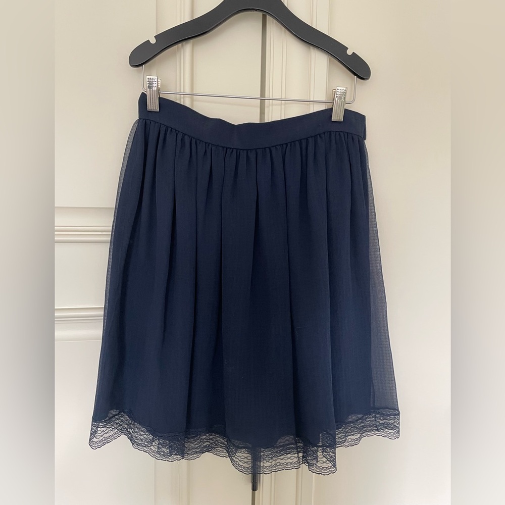 Dior Classic Navy Skater Skirt